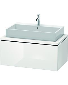 L-Cube Duravit vasque LC581302222 92 x 54,7 cm, blanc brillant, pour console, 1 coulissant