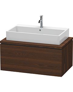 L-Cube Duravit vasque LC581306969 92 x 54,7 cm, noyer brossé, pour console, 1 coulissant