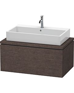 L-Cube Duravit vasque LC581307272 92 x 54,7 cm, chêne foncé brossé, pour console, 1 coulissant