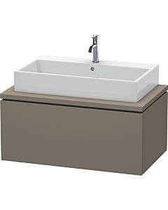 Duravit L-Cube Waschtisch-Unterschrank LC581309090 92 x 54,7 cm, flannel grey seidenmatt, für Konsole, 1Auszug