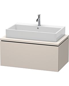 Duravit L-Cube Waschtisch-Unterschrank LC581309191 92 x 54,7 cm, taupe matt, für Konsole, 1Auszug