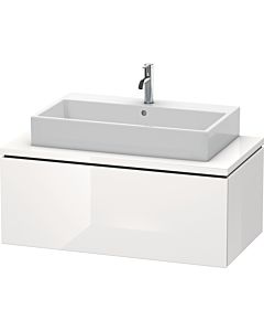 L-Cube Duravit vasque LC581402222 102 x 54,7 cm, blanc brillant, pour console, 1 coulissant