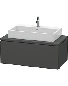 L-Cube Duravit vasque LC581404949 102 x 54,7 cm, graphite mat, pour console, 1 coulissant