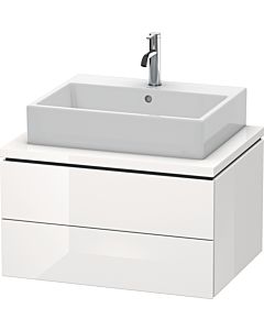 Duravit L-Cube vanity unit LC581602222 72 x 54.7 cm, white high gloss, for console, 2 drawers