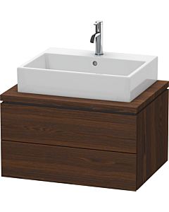Duravit L-Cube vanity unit LC581606969 72 x 54.7 cm, brushed walnut, for console, 2 drawers