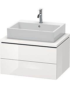 L-Cube Duravit vasque LC581608585 72 x 54,7 cm, blanc brillant, pour console, 2 tiroirs