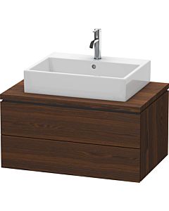 Duravit L-Cube vanity unit LC581706969 82 x 54.7 cm, brushed walnut, for console, 2 drawers