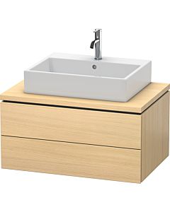 L-Cube Duravit vasque LC581707171 82 x 54,7 cm, chêne méditerranéen, pour console, 2 tiroirs