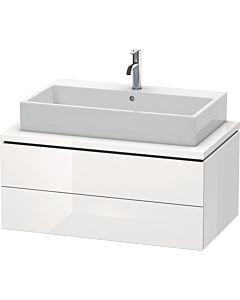 Duravit L-Cube vanity unit LC581802222 92 x 54.7 cm, white high gloss, for console, 2 drawers