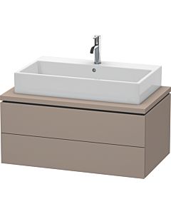 L-Cube Duravit vasque LC581804343 92 x 54,7 cm, basalte mat, pour console, 2 tiroirs