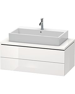 L-Cube Duravit vasque LC581908585 102 x 54,7 cm, blanc brillant, pour console, 2 tiroirs