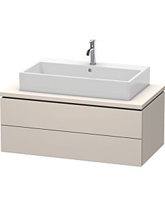 L-Cube Duravit vasque LC581909191 102 x 54,7 cm, taupe mat, pour console, 2 tiroirs