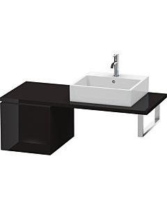 Duravit L-Cube Unterschrank LC583104040 42 x 54,7 cm, schwarz hochglanz, für Konsole, 1 Auszug