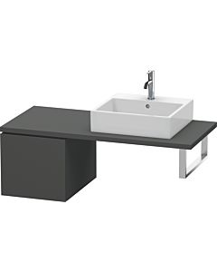 Duravit L-Cube meuble bas LC583104949 42 x 54,7 cm, graphite mat, pour console, 2000 coulissant