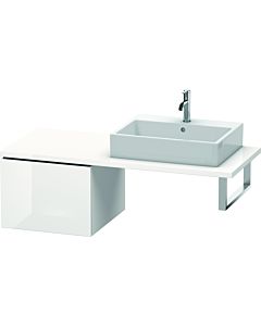 Duravit L-Cube meuble bas LC583202222 52 x 54,7 cm, blanc brillant, pour console, 2000 coulissant