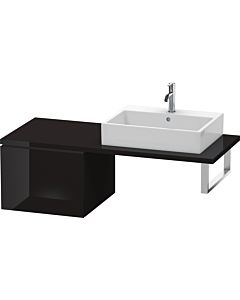 Duravit L-Cube Unterschrank LC583204040 52 x 54,7 cm, schwarz hochglanz, für Konsole, 1 Auszug