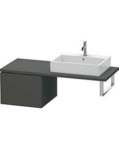 Duravit L-Cube meuble bas LC583204949 52 x 54,7 cm, graphite mat, pour console, 2000 coulissant