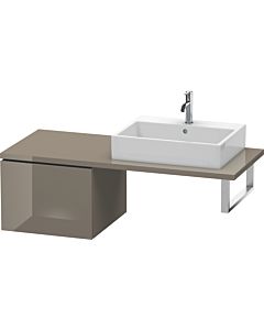 Duravit L-Cube meuble bas LC583208989 52 x 54,7 cm, gris flanelle brillant, pour console, coulissant 2000