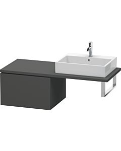 Duravit L-Cube meuble bas LC583304949 62 x 54,7 cm, graphite mat, pour console, 2000 coulissant