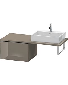 Duravit L-Cube meuble bas LC583308989 62 x 54,7 cm, gris flanelle brillant, pour console, coulissant 2000