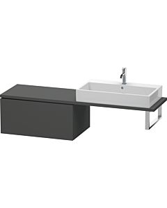 Duravit L-Cube meuble bas LC583404949 82 x 54,7 cm, graphite mat, pour console, 2000 coulissant