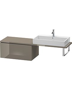 Duravit L-Cube meuble bas LC583408989 82 x 54,7 cm, gris flanelle brillant, pour console, coulissant 2000