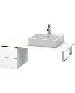 Duravit L-Cube Unterschrank LC583501818 32 x 54,7 cm, weiß matt, für Konsole, 2 Schubkästen