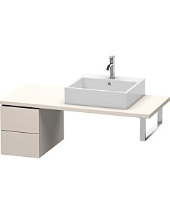 Duravit L-Cube meuble bas LC583509191 32 x 54,7 cm, taupe mat, pour console, 2 tiroirs