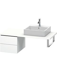 Duravit L-Cube Unterschrank LC583601818 42 x 54,7 cm, weiß matt, für Konsole, 2 Schubkästen