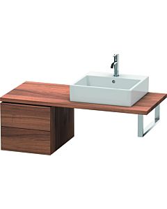 Duravit L-Cube meuble bas LC583607979 42 x 54,7 cm, noyer naturel, pour console, 2 tiroirs