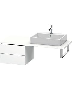 Duravit L-Cube meuble bas LC583701818 52 x 54,7 cm, blanc mat, pour console, 2 tiroirs