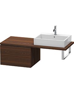 Duravit L-Cube meuble bas LC583806969 62 x 54,7 cm, noyer brossé, pour console, 2 tiroirs