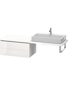 Duravit L-Cube Unterschrank LC583902222 82 x 54,7 cm, weiß hochglanz, für Konsole, 2 Schubkästen
