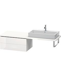 Duravit L-Cube meuble bas LC583908585 82 x 54,7 cm, blanc brillant, pour console, 2 tiroirs