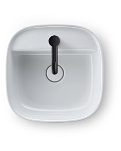 Duravit Zencha Aufsatzbecken 2374420071 42x42cm, mit Hahnloch, Hahnlochbank, ohne Überlauf, geschliffen, weiß