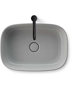 Duravit Zencha Aufsatzbecken 2373556779 55x39cm, sans trou pour robinetterie, trop-plein, plateforme de trou pour robinetterie, sol, gris satiné