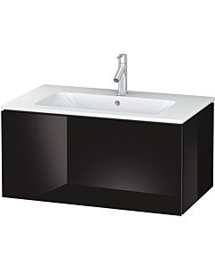 Duravit L-Cube Waschtischunterbau LC614104040 Schwarz Hochglanz, 82x40x48,1cm, 1 Auszug