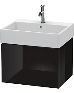 Duravit L-Cube vanity unit LC617504040 58.4x 45.9 cm, black high gloss, 2000 pull-out, wall-hung