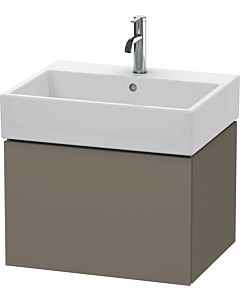 Duravit L-Cube vanity unit LC617509090 58.4x 45.9 cm, flannel gray silk matt, 2000 pull-out, wall-hung