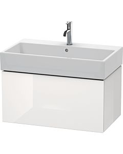 Duravit L-Cube vanity unit LC617702222 78.4x 45.9 cm, white high gloss, 2000 pull-out, wall-hung