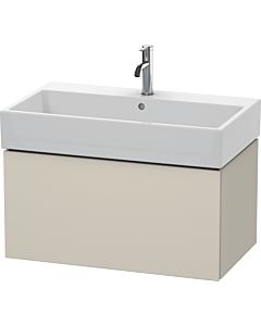 Duravit L-Cube vanity unit LC617709090 78.4x 45.9 cm, flannel gray silk matt, 2000 pull-out, wall-hung