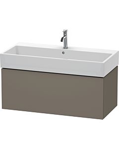 Duravit L-Cube vanity unit LC617809090 98.4x 45.9 cm, flannel gray silk matt, 2000 pull-out, wall-hung