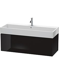 Duravit L-Cube vanity unit LC617904040 118.4x 45.9 cm, black high gloss, 2000 pull-out, wall-hung