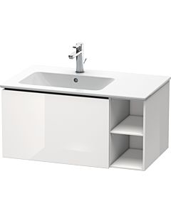 Duravit L-Cube meuble sous vasque LC619102222 82x48,1x40cm, 2000 coulissant, vasque à gauche, blanc brillant
