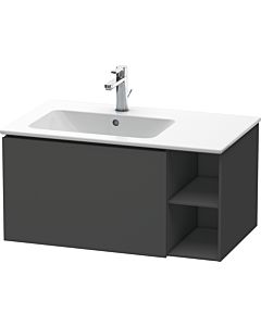 Duravit L-Cube vanity unit LC619104949 82x48.1x40cm, 2000 pull-out, basin left, matt graphite