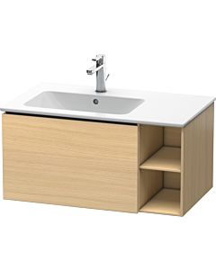 Duravit L-Cube meuble sous-lavabo LC619107171 82x48,1x40cm, 2000 coulissant, vasque à gauche, chêne méditerranéen