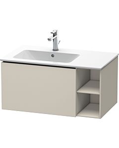 Duravit L-Cube meuble sous vasque LC619109191 82x48,1x40cm, 2000 coulissant, vasque à gauche, taupe mat