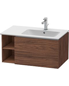Duravit L-Cube vanity unit LC619202121 82x48.1x40cm, 2000 pull-out, basin on the right, dark walnut