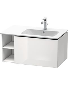 Duravit L-Cube meuble sous vasque LC619202222 82x48,1x40cm, 2000 coulissant, vasque à droite, blanc brillant
