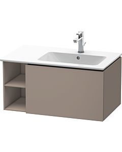 Duravit L-Cube meuble sous vasque LC619204343 82x48,1x40cm, 2000 coulissant, vasque à droite, basalte mat
